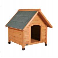 Trixie натуральная собачья будка с наклонной крышей