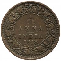 32063. Indie Brytyjskie, 1/12 anny, 1918r.