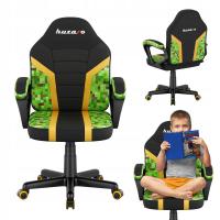 Fotel gamingowy dla dziecka HUZARO pixel do biurka obrotowy ergonomiczny