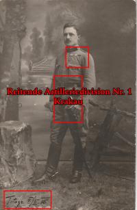 652A ŻOŁNIERZ OFICER ARTYLERIA KRAKÓW KRAKAU MEDAL 1915 KUK AUSTRO-WĘGRY