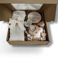 Prezent dla niemowlaka Zestaw box prezentowy Narodziny dziecka Baby shower