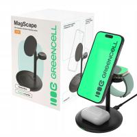 Индуктивное зарядное устройство Green Cell MSST-GC-3in1-B черный