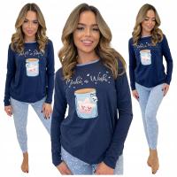 Margo piżama damska bawełna niebieski