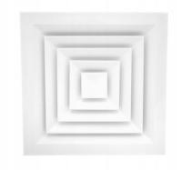 Anemostat sufitowy TICKA TK-ASK 150/295 RAL9016 biały kwadratowy