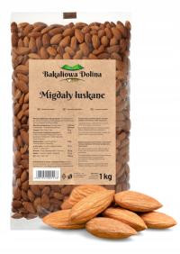 MIGDAŁY 1 KG CAŁE ORZECHY BAKALIOWA DOLINA ZDROWE NATURALNE
