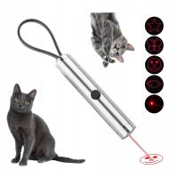 Лазерная указка лазер для кошки игрушка батареи отображает различные узоры