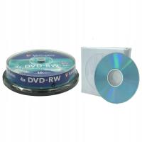 DVD Verbatim DVD - RW 4,7 ГБ 10шт бумажный конверт с окном 10шт