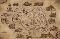 SKYRIM - POSTER MAXI 91.5X61 - ILLUSTRATED MAP
