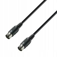 Kabel DIN - DIN Adam Hall K3MIDI0300BLK 3 m