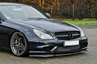 Czarny połysk Przedni zderzak Spoiler do W219 (C219) AMG CLS.55 / CLS.63