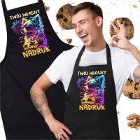 FARTUCH KUCHENNY Z TWOIM NADRUKIEM KREATOR FARTUSZEK BAWEŁNIANY