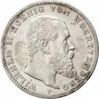 Монета, немецкие земли, Вюртемберг, Вильгельм II,