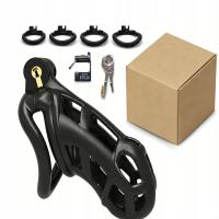 КЛЕТКА ДЛЯ ПЕНИСА ПОЯС ВЕРНОСТИ С ЗАМКОМ ДЛЯ КЛЮЧЕЙ БДСМ ЦЕЛОМУДРИЕ КЛЕТКА L