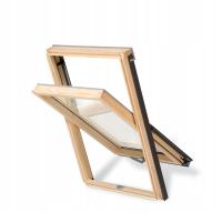 Drewniane okno dachowe RoofLITE+ SLIM M4A | 78x98 | 2 szyby | drewno