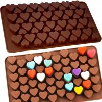 FOREMKA SILIKONOWA DO PRALINEK CZEKOLADEK LODU FORMA SERCA SERCE WALENTYNKI