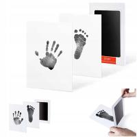 НЕОКРАШЕННЫЙ ОТПЕЧАТОК РУЧКИ НОГИ РЕБЕНКА СУВЕНИР ДЛЯ РОЖДЕНИЯ РЕБЕНКА ТУШЬ