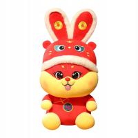 2023 Chiński Nowy Rok Królik Zabawka Kreskówka Króliczek do Pokoju Biurowego Stół Mały