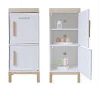 Drewniana Lodówka Dla Dzieci Nunukids Akcesoria Lody Jajka Duży Zestaw XXL