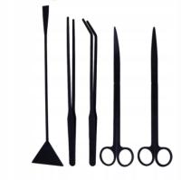 Zestaw narzędzi do akwarium 5szt CZARNE e-