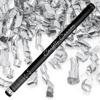 Tuba Armatka z Konfetti Strzelająca Srebrne Serpentyny Wesele Ślub 80cm