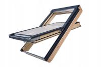 Fakro okno FTP-V U41 78X118 APMX GREENVIEW drewniane, RAL 7016