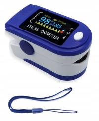 Пальчиковый пульсоксиметр P - 01 темно-синий белый