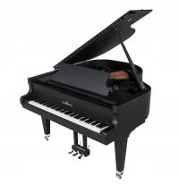 уникальный фортепиано Schimmel Черный жемчуг черный матовый хром черная рамка