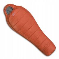 Śpiwór turystyczny syntetyczny zimowy Pinguin EXPERT CCS orange 185 prawy
