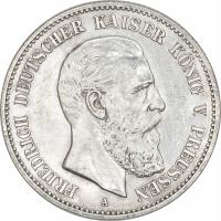 3.hy.PRUSY, FYDERYK III, 2 MARKI 1888 A rzadka