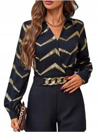 Блузка с длинным рукавом свободного кроя