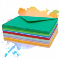 Красочные плоские конверты набор 100 шт смешанные цвета логотипы декоративные конверты