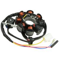 Искатель статора обмотка 8 катушек скутер 4T GY6 139QMB Quest Romet Kingway