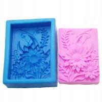Forma silikonowa do mydła odlewów świec kwiatki kwiatowe woski baza mydlana