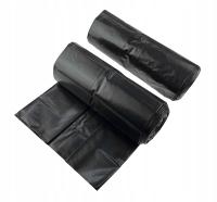 Worki na śmieci 300L czarne 5 szt. (1 rolka) BARDZO GRUBE 60 mikronów