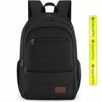 Czarny plecak męski szkolny podróżny linia WIZZAIR duży do pracy ZAGATTO