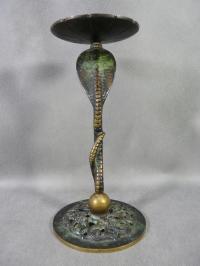 STARY ŚWIECZNIK Z BRĄZU