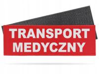 EMBLEMAT TRANSPORT MEDYCZNY CZERWONY + RZEP 30cm