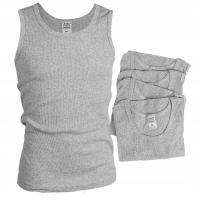 Майка круглая на бретелях серый