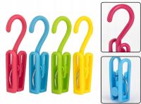 ЗАЖИМЫ ДЛЯ БАННЫХ ПОЛОТЕНЕЦ С КРЮЧКОМ ДЛЯ ШЕЗЛОНГА 4 ШТ.