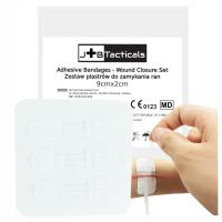 3x PLASTRY DO ZAMYKANIA RAN Paski 9 cm x 2 cm zestaw BEZ SZYCIA STERYLNE