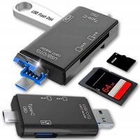 CZYTNIK KART SD MicroSD TF USB USB-C MICRO USB OTG 3w1 prodigy.cat