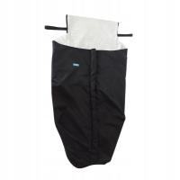 Wiatroszczelna pluszowa podszewka z polaru Pokrowiec na koc na wózek inwalidzki Ciepły okład, czarny