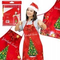 FARTUCH FARTUSZEK KUCHENNY ŚWIĄTECZNY BOŻE NARODZENIE PREZENT CHOINKA