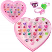 Ювелирные изделия кольца для девочек детский набор 36 шт. в сердце