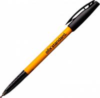 Шариковая ручка черноты ОФИКС стандарт 0.7 мм традиционный офисный с зажимом