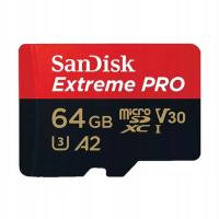 Extreme Pro microSDXC 64GB 4K высокоскоростная карта памяти для записи камеры