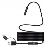 Przenośna kamera endoskopowa 8 mm 6 LED Kamera kanalizacyjna IP67 Wodoodporna 2 m