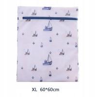 Sailing Pattern Laundry Bag For Washing Machine Protecing Clothes Bras