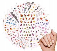 Водные наклейки для ногтей Mix дизайн ок. 50 штук