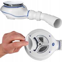 Сифон для душевого поддона 90 мм хром RADAWAY Turboflow 2 TB21